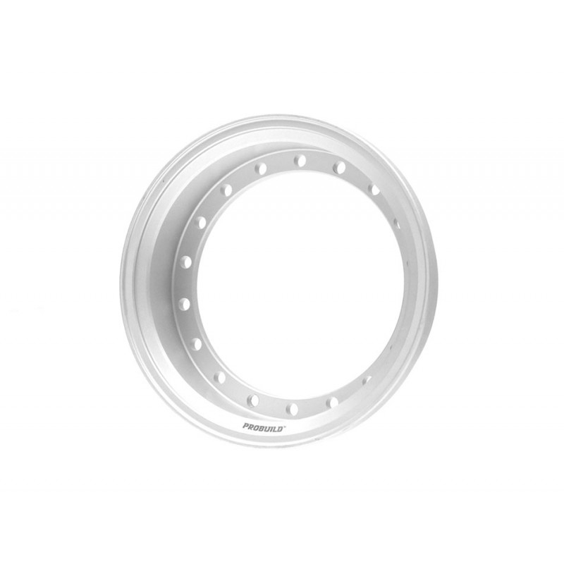 Boom Racing BRPROB-02NWFS ProBuild 1.9" Alum 10mm Solid Wheel Barrel (1) Flat Silver