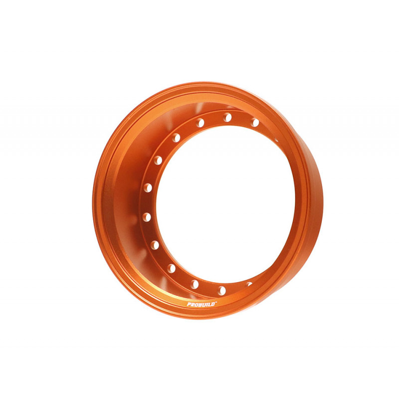 Boom Racing BRPROB-02MOR ProBuild 1.9" Alum 15mm Solid Wheel Barrel (1) Matte Orange