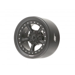 Boom Racing BRPB051MBKMBK ProBuild 1.9" Spectre Adjustable Offset Aluminum Beadlock Wheels (2) Matte Black/Matte Black