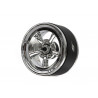 Boom Racing BRPB055CRCR ProBuild 1.9" M5 Adjustable Offset Aluminum Beadlock Wheels (2) Chrome/Chrome
