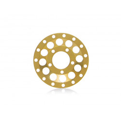 Boom Racing BRPBF155-009GD ProBuild 1.55" Alum R12 Faceplate (1) Gold