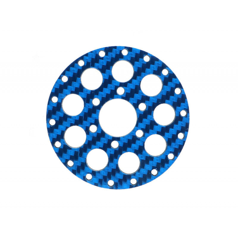Boom Racing BRPBF006CR6B ProBuild 1.9" CR6 Carbon Fiber Faceplate (1) Blue