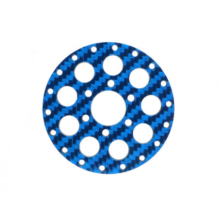 Boom Racing BRPBF006CR6B ProBuild 1.9" CR6 Carbon Fiber Faceplate (1) Blue