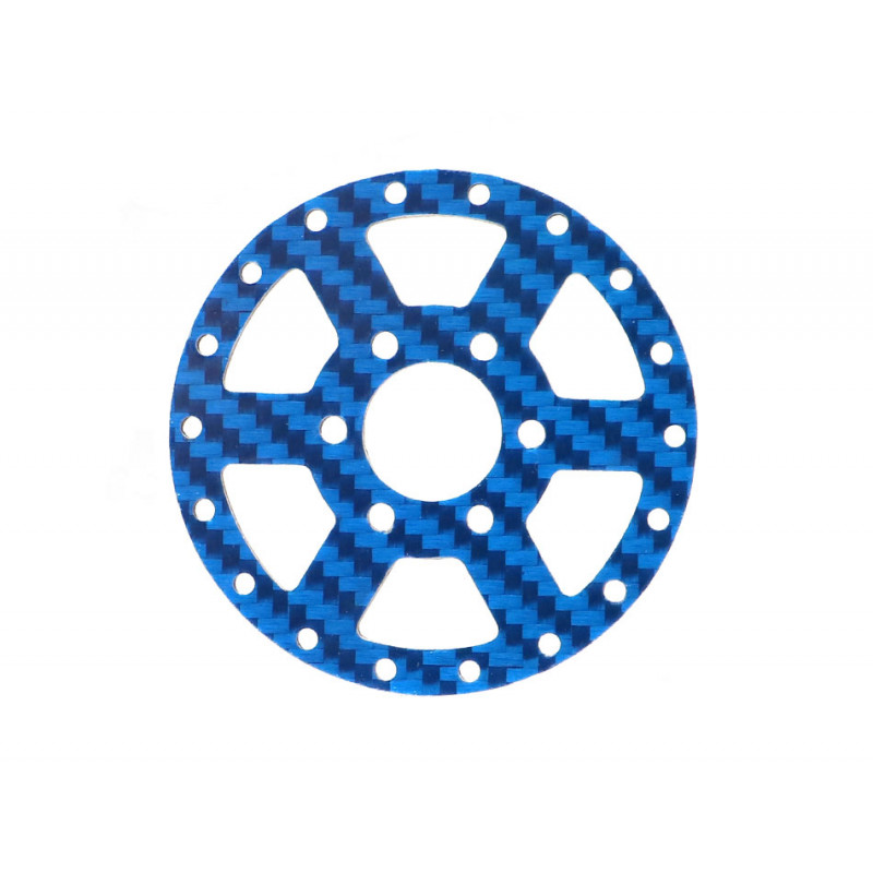 Boom Racing BRPBF005CF6B ProBuild 1.9" CF6 Carbon Fiber Faceplate (1)  Blue