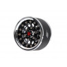 Boom Racing BRPB15510CRBK-F ProBuild 1.55" R12 6-Lug Adjustable Offset Aluminum Beadlock Wheels w/ Locking Hub Center Cap (2) Ch