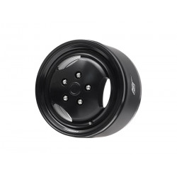 Boom Racing BRPB067BKBK ProBuild 1.9"  RRC 3-Spoke Classic Adjustable Offset Aluminum Beadlock Wheels (2) Black/Black