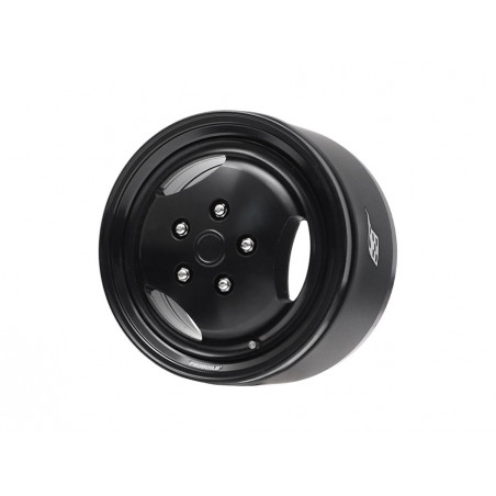 Boom Racing BRPB067BKBK ProBuild 1.9"  RRC 3-Spoke Classic Adjustable Offset Aluminum Beadlock Wheels (2) Black/Black