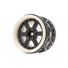 Boom Racing BRPB2211WCF-EW ProBuild 2.2" Ultra Lightweight Extra Wide Performance CF6 Adjustable Offset Beadlock Wheels (2) Whit