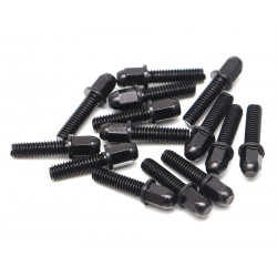 Boom Racing BRPROB-19BK ProBuild Mag Seat Lug Nut 12.9 Grade M2.5x9mm Scale Hardware Set (14) Black