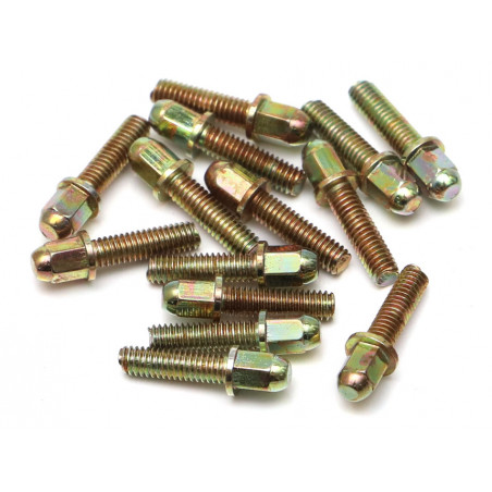 Boom Racing BRPROB-19GD ProBuild Mag Seat Lug Nut 12.9 Grade M2.5x9mm Scale Hardware Set (14) Gold