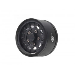 Boom Racing BRPB155011MBKMBK ProBuild 1.55" MAG10 Adjustable Offset Aluminum Beadlock Wheels (2) Matte Black/Matte Black