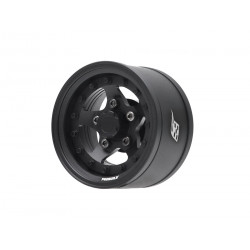Boom Racing BRPB155012MBKMBK ProBuild 1.55" SV5 Adjustable Offset Aluminum Beadlock Wheels (2) Matte Black/Matte Black