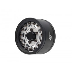 Boom Racing BRPB155014MBKFS ProBuild 1.55" MAG10 Adjustable Offset Aluminum Beadlock Wheels (2) Matte Black/Flat Silver
