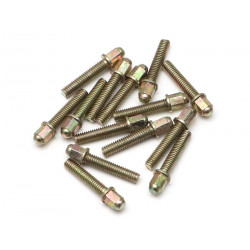 Boom Racing BRPROB-18GD ProBuild Mag Seat Lug Nut 12.9 Grade M2.5x12mm Scale Hardware Set (14) Gold