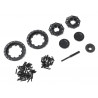 Boom Racing BRPBF020MBK ProBuild 1.9" Alum COMBAT Faceplate (2) w/ Scale Screws & Tool Matte Black