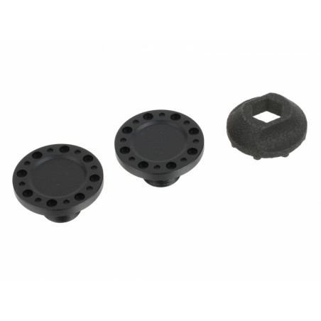 Boom Racing BRPBF020/CAP-MBK ProBuild XT5 COMBAT Style Wheel Cap Matte Black (2)