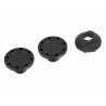 Boom Racing BRPBF020/CAP-MBK ProBuild XT5 COMBAT Style Wheel Cap Matte Black (2)