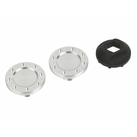 Boom Racing BRPBF020/CAP-PL ProBuild XT5 COMBAT Style Wheel Cap Platinum (2)