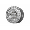 Boom Racing BRPB090PLPL ProBuild 1.9" XZ7 Adjustable Offset Aluminum Beadlock Wheels (2) Platinum/Platinum