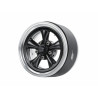 Boom Racing BRPB094PLBK ProBuild 1.9" Spin Force Classic Adjustable Offset Aluminum Beadlock Wheels (2) Platinum/Black