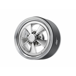 Boom Racing BRPB101PLPL ProBuild 1.9" Street Mag Classic Adjustable Offset Aluminum Beadlock Wheels (2) Platinum