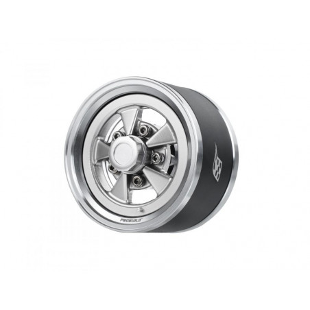 Boom Racing BRPB155029PLPL ProBuild 1.55" Street Mag Classic Adjustable Offset Aluminum Beadlock Wheels (2) Platinum