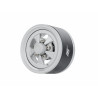 Boom Racing BRPB155030FSFS ProBuild 1.55" Street Mag Classic Adjustable Offset Aluminum Beadlock Wheels (2) Flat Silver