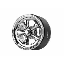 Boom Racing BRPB103CRCR ProBuild 1.9 Spin Force Classic Adjustable Offset Aluminum Beadlock Wheels (2) Chrome