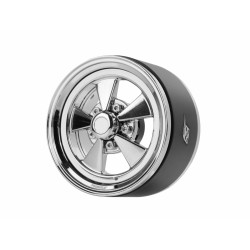 Boom Racing BRPB106CRCR ProBuild 1.9 Street Mag Classic Adjustable Offset Aluminum Beadlock Wheels (2) Chrome