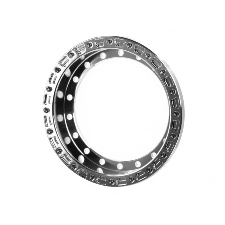 Boom Racing BRPROB-22CR ProBuild 1.9" Alum 7.5mm Notched Wheel Barrel (1) Chrome