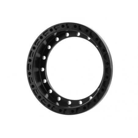 Boom Racing BRPROB-22BK ProBuild 1.9" Alum 7.5mm Notched Wheel Barrel (1) Black