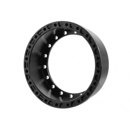 Boom Racing BRPROB-23BK ProBuild 1.9" Alum 15mm Notched Wheel Barrel (1) Black
