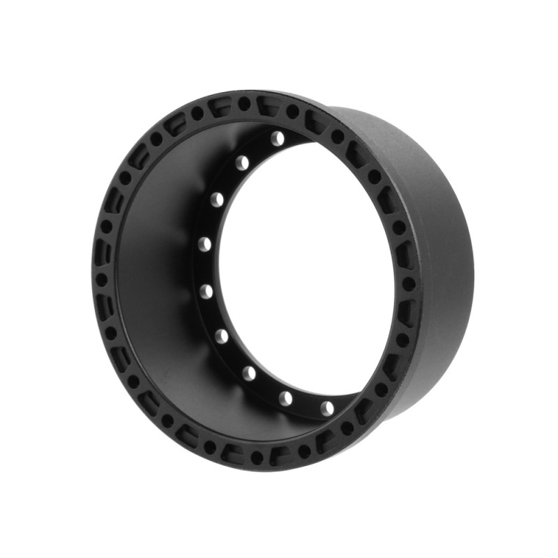 Boom Racing BRPROB-24MBK ProBuild 1.9" Alum 19.5mm Notched Wheel Barrel (1) Matte Black