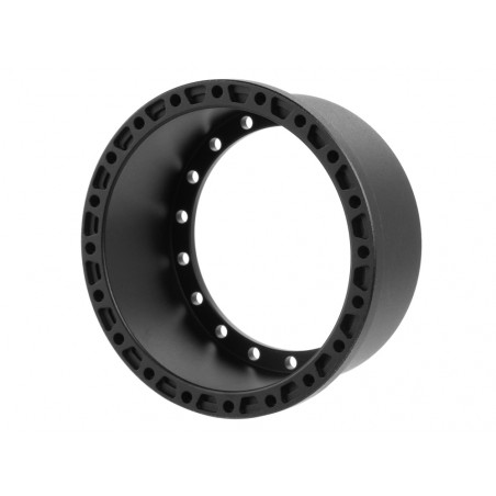 Boom Racing BRPROB-24MBK ProBuild 1.9" Alum 19.5mm Notched Wheel Barrel (1) Matte Black