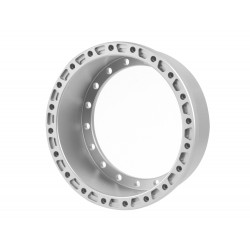 Boom Racing BRPROB-23FS ProBuild 1.9" Alum 15mm Notched Wheel Barrel (1) Flat Silver