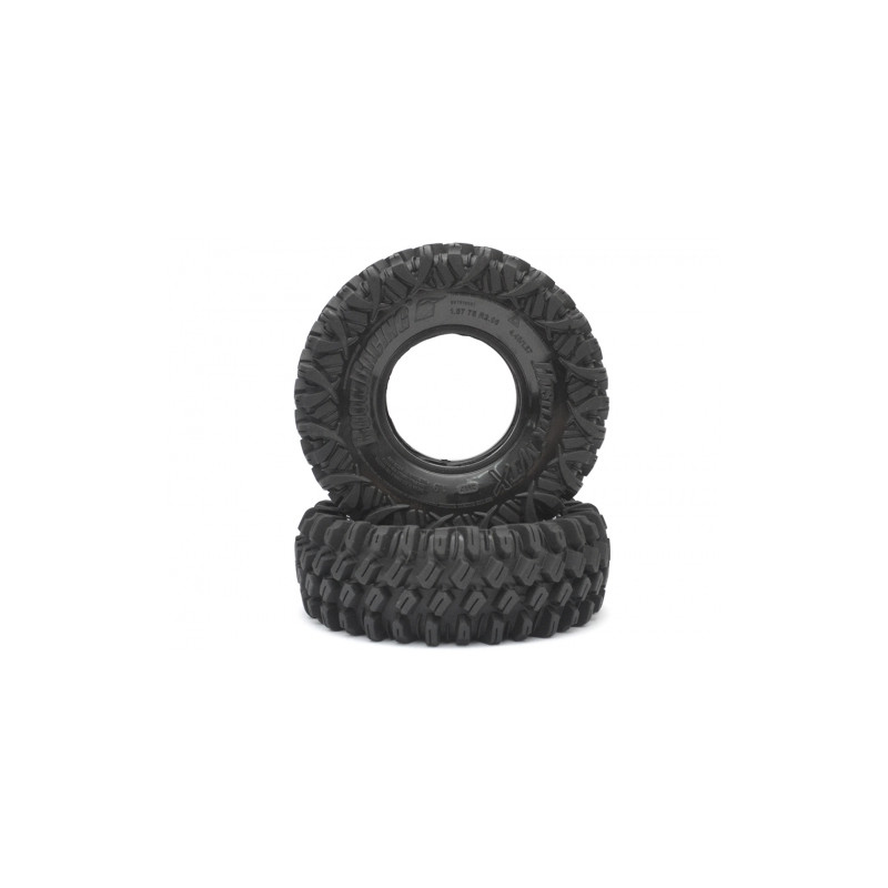 Boom Racing BRTR19001-S HUSTLER M/T Xtreme 1.9 Rock Crawling Tires 4.45x1.57 SNAIL SLIME Compound W/ 2-Stage Foams (Soft) Recon 