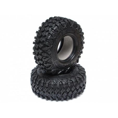 Boom Racing BRTR19000 HUSTLER M/T Xtreme 1.9 MC1 Rock Crawling Tires 4.19x1.46 SNAIL SLIME Compound W/ 2-Stage Foams (Super Soft
