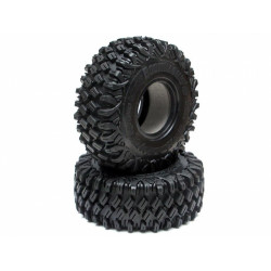 Boom Racing BRTR19002-US HUSTLER M/T Xtreme 1.9 MC2 Rock Crawling Tires 4.75x1.75 SNAIL SLIME Compound W/ 2-Stage Foams (Ultra S