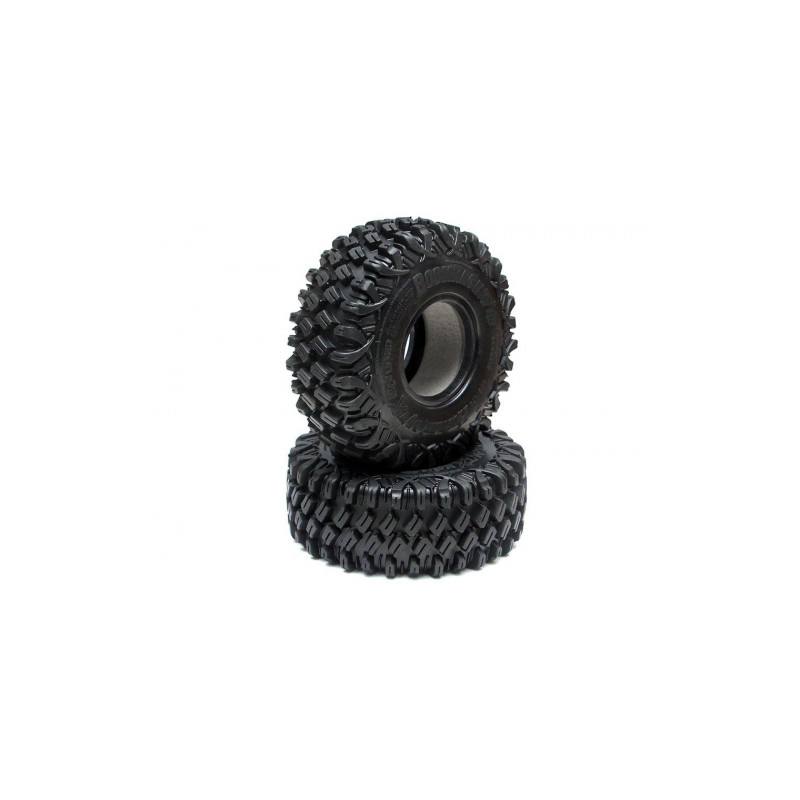 Boom Racing BRTR19002-US HUSTLER M/T Xtreme 1.9 MC2 Rock Crawling Tires 4.75x1.75 SNAIL SLIME Compound W/ 2-Stage Foams (Ultra S
