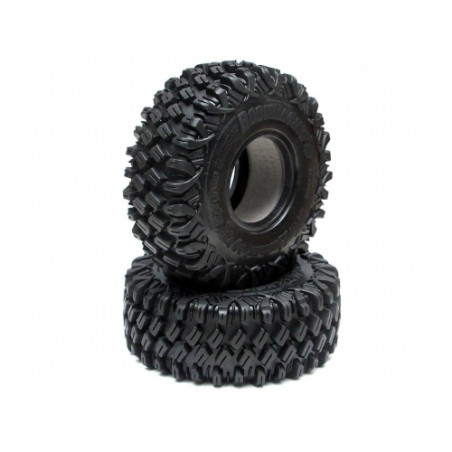 Boom Racing BRTR19002-US HUSTLER M/T Xtreme 1.9 MC2 Rock Crawling Tires 4.75x1.75 SNAIL SLIME Compound W/ 2-Stage Foams (Ultra S