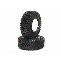 Boom Racing BRTR19008 1.9" TPD All-Terrain Crawler Tire Gekko BLACK 3.82"x1.3" (97x33mm) w/ Foam Insert (2)