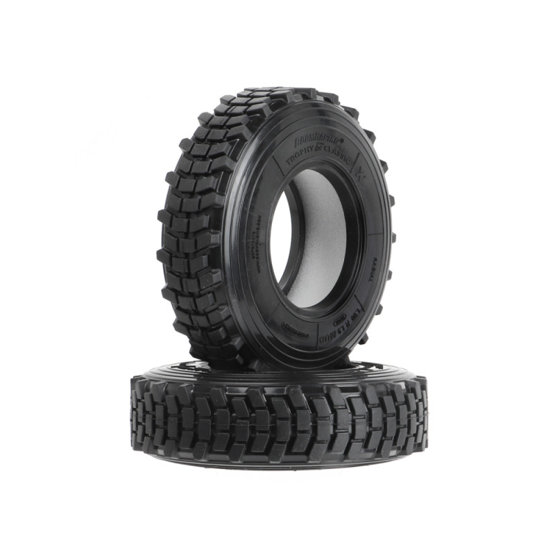 Boom Racing BRTR19013 1.9" Trophy Classic Scale Crawler Tire Gekko Compound 3.82"x1.0" (97x26mm) (2)
