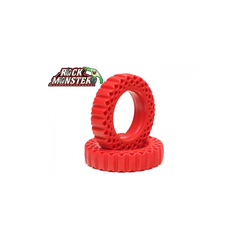 Boom Racing BRRM19006 Rock Monster RED Silicone Tire Insert 3.5"x0.84" (90x21mm) for 1.9" Landy Classic / Expedition Classic / T