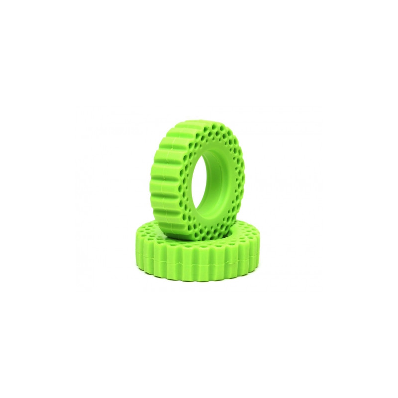 Boom Racing BRRM15504 Rock Monster GREEN Silicone Tire Insert 3.38x0.91 (86x23mm) for 1.55" Baby Hustler / MAXGRAPPLER Tires (2)