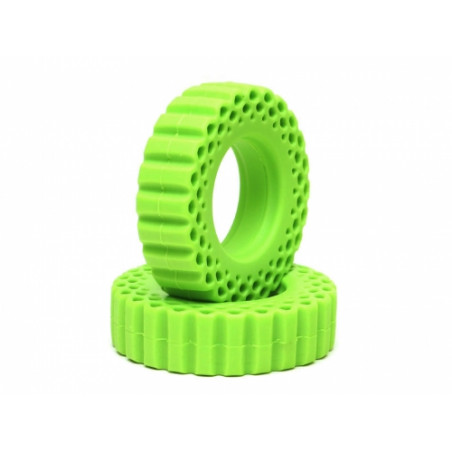 Boom Racing BRRM15504 Rock Monster GREEN Silicone Tire Insert 3.38x0.91 (86x23mm) for 1.55" Baby Hustler / MAXGRAPPLER Tires (2)