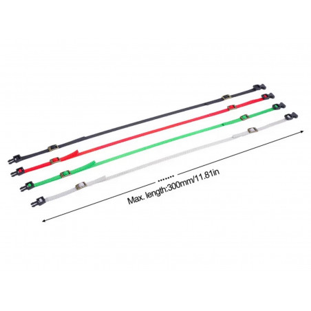 CRM Tie-Down Straps 1:10 – 30cm Securing Straps for RC Crawler (2 pcs)