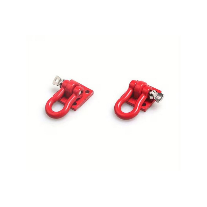 CRM Tow Shackles 1/10 Scale – Red or Black – 1 Pair