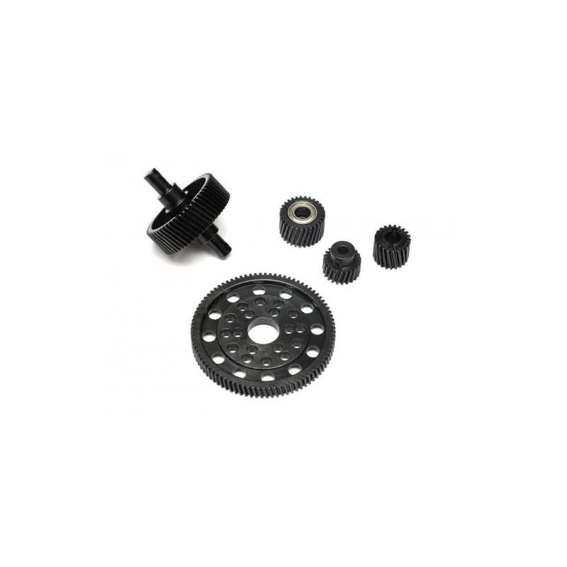 Boom Racing BRQ32119 Heavy Steel Helical Pineapple Gear Set For Axial SCX10 RECON G6 The Fix Certified  for Axial SCX10
