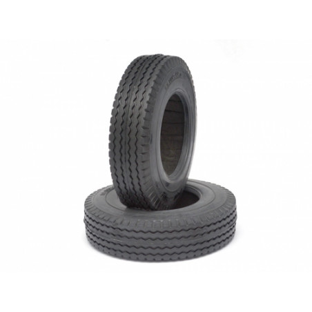 Boom Racing BRQ26539 Rubber Tire For Tractor Truck (2) Medium Compound for Tamiya 1/14 Truck (1838LS)