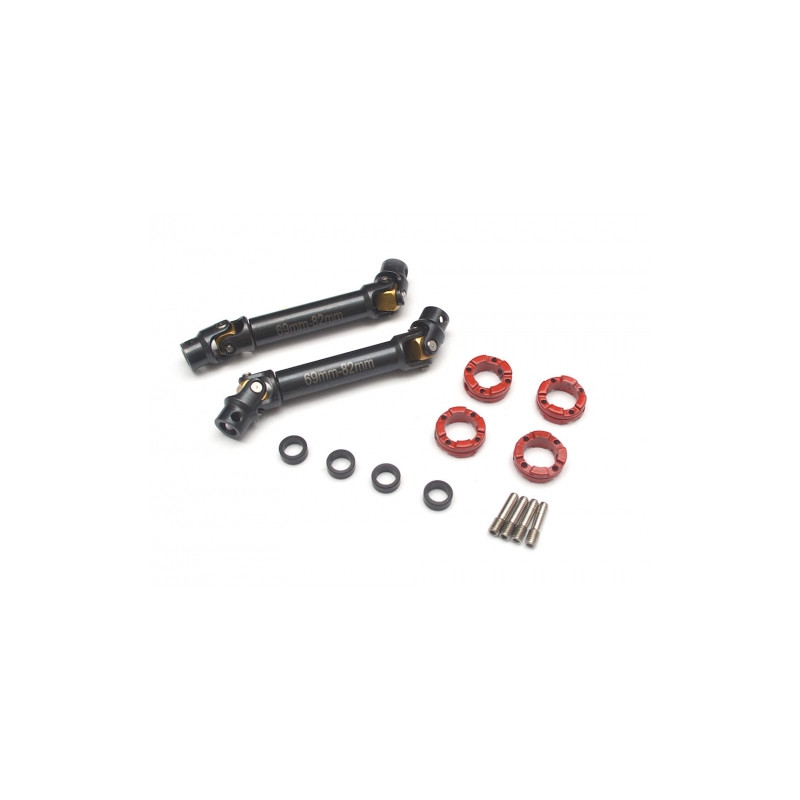 Boom Racing BRQ90279D Voodoo CVD Center Drive Shafts  69MM-82MM